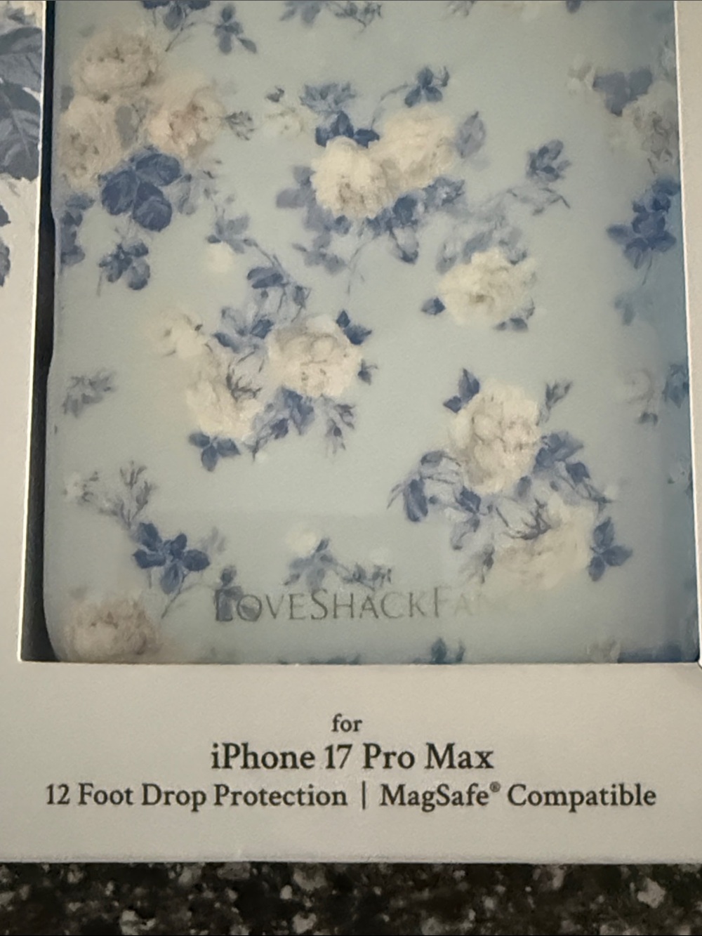 LoveShackFancy Blue and White Floral iPhone Case for iPhone 17 Pro Max brand new - Picture 7 of 12